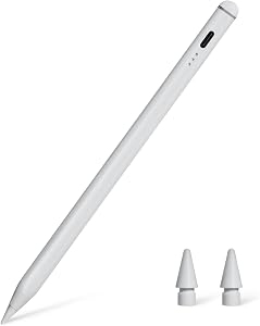 Amazon Basics Stylus Pencil Compatible with iPad (2018 or Later Generation), Pen with Palm Rejection