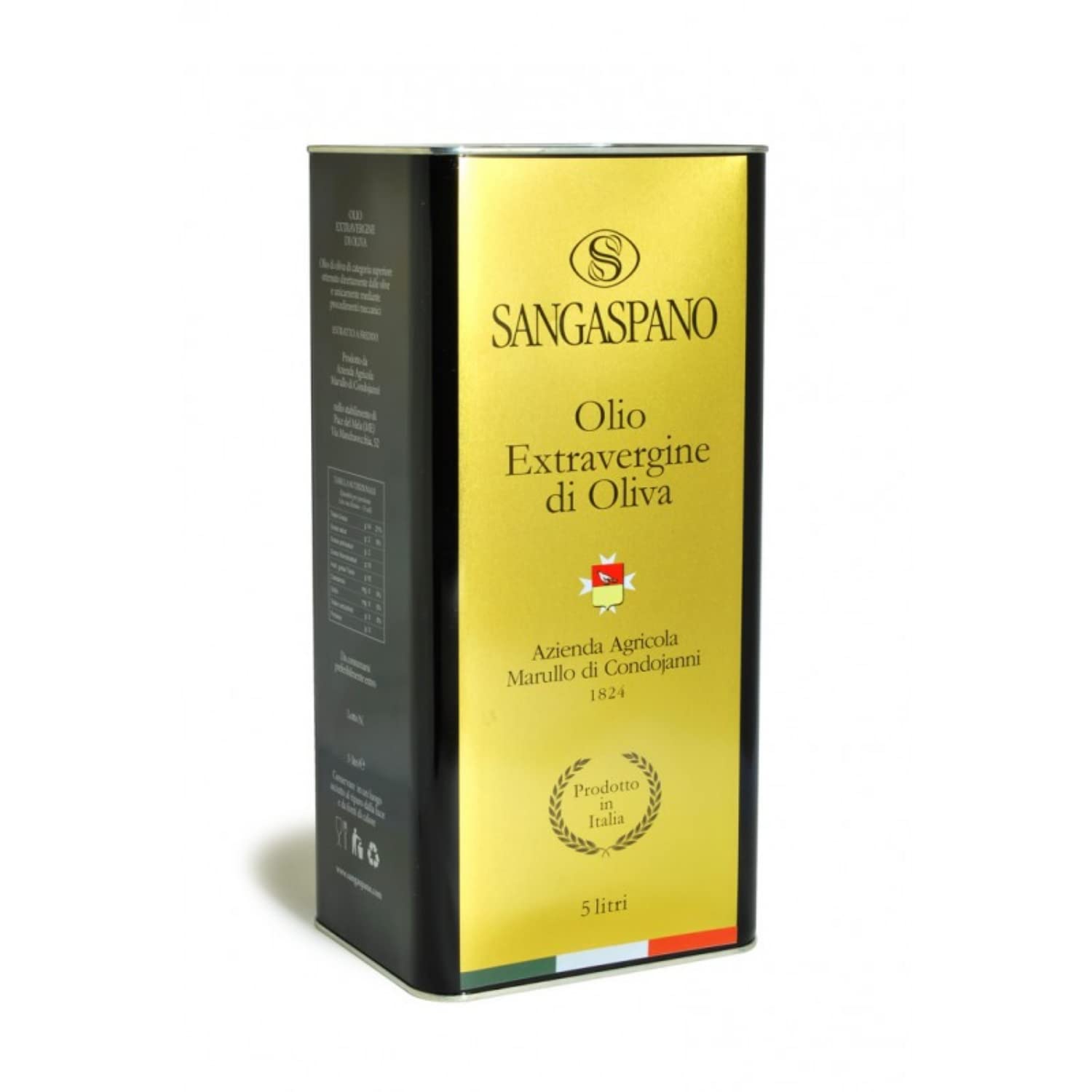 Olio Extravergine di Oliva 100% Siciliano e 100% Biologico, Qualità Biancolilla - Massima Freschezza e Sostenibilità - 1 Latta da 3L
