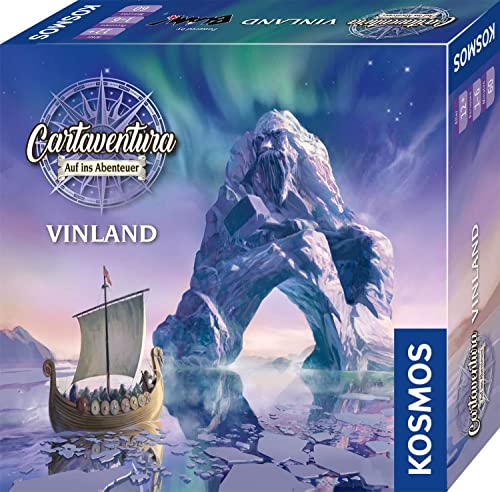 KOSMOS 682538 Cartaventura - Vinland, Abenteuer-Spiel, packendes Gesellschaftsspiel mit Mehreren Enden, für 1-6 Personen, ab 12 Jahre, mit 70 Abenteuer-Karten, in Deutscher Sprache