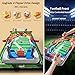 Couomoxa Upgrade Mini Football Games with 4 Flipper Drive Simulate Mini Tabletop Soccer Sport Board Game Educational Interactive Play Toy Gift for Boys,Girls Ages 3+ Adults