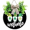 St Patrick Day Door Decorations Saint Patrick Welcome Sign Saint Patrick Door Wreath for Front Door St Pattys Decor Irish Party