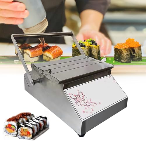 Jiayiyoux Kit para Hacer Sushi FáCilmente, MáQuina Manual para Enrollar Sushi Cuadrado, MáQuina para Hacer Sushi Casero para Principiantes, PreparacióN RáPida, TamañO Uniforme