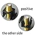 10 coaxial trapezoidal sockets, 3GHz coaxial Cable Connector, F-Type RG6 Cable Extender, Suitable for Wall Panels and Terminal Blocks (Black, Gold-Plated)