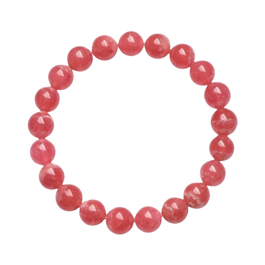 Bracciali Di Perline Per Donne Bracciale Elastico Con Perline Di Rodonite Ghiacciata Naturale Gioiello Da Donna