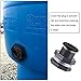 Outus 2 Pieces PVC Bulkhead Fitting with Plugs for Rain Barrels, Aquariums, Water Tanks, Tubs, Pools (3/4 Inch+4 mm Thick Silicon Seal Gaskett,Dark Grey)
