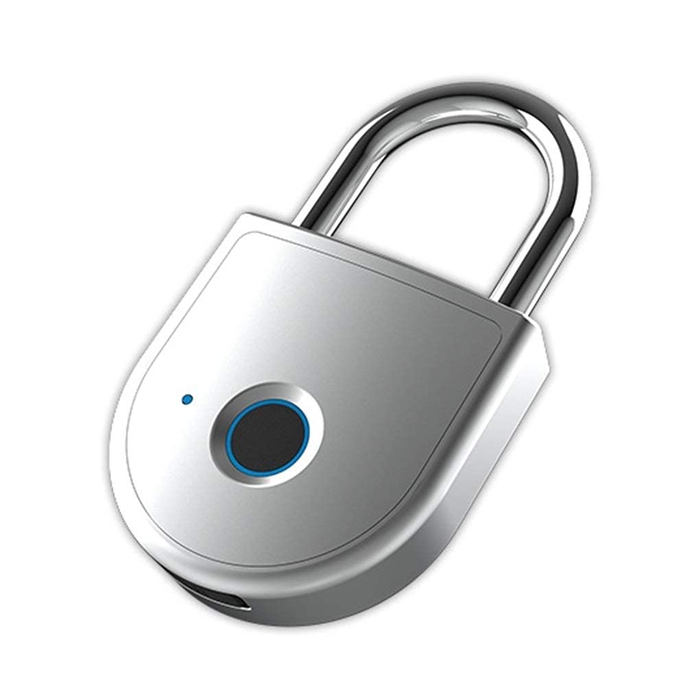 Lucchetto per impronte digitali Smart Touch Lock Metallo impermeabile Antifurto Int Keyless per armadietto palestra, serratura armadietto scuola, zaino, valigia, bagaglio da viaggio
