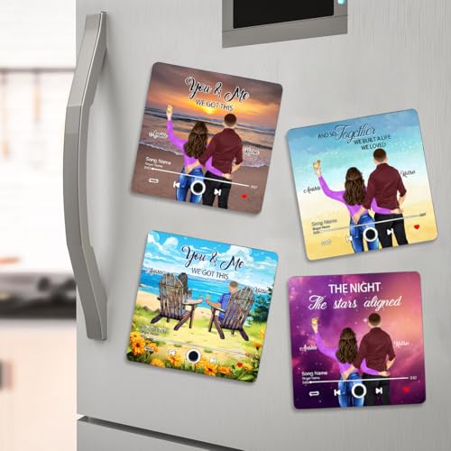 Imán decorativo personalizado con música para refrigerador miniatura 2