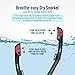 PRODIVE Premium Dry Top Snorkel Set - Impact Resistant Tempered Glass Diving Mask, Watertight and Anti-Fog Lens for Best Vision, Easy Adjustable Strap, Waterproof Gear Bag Included