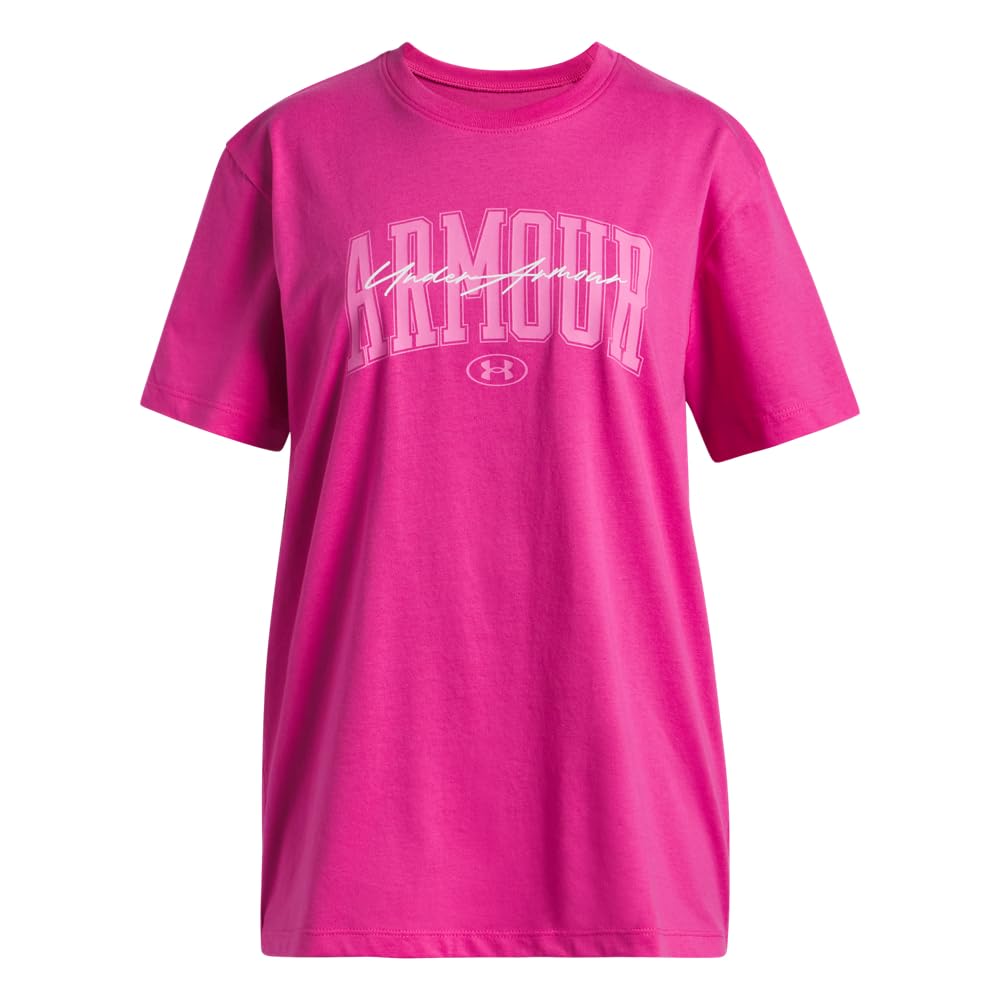 Under Armour Mädchen Rival Oversized Short Sleeve T Shirt Rival Oversized Kurzarm T-Shirt (1er Pack)