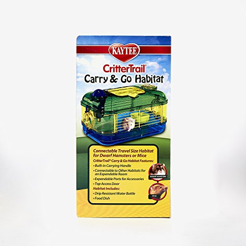 Kaytee CritterTrail Carry & Go Travel Habitat,Blue,Small