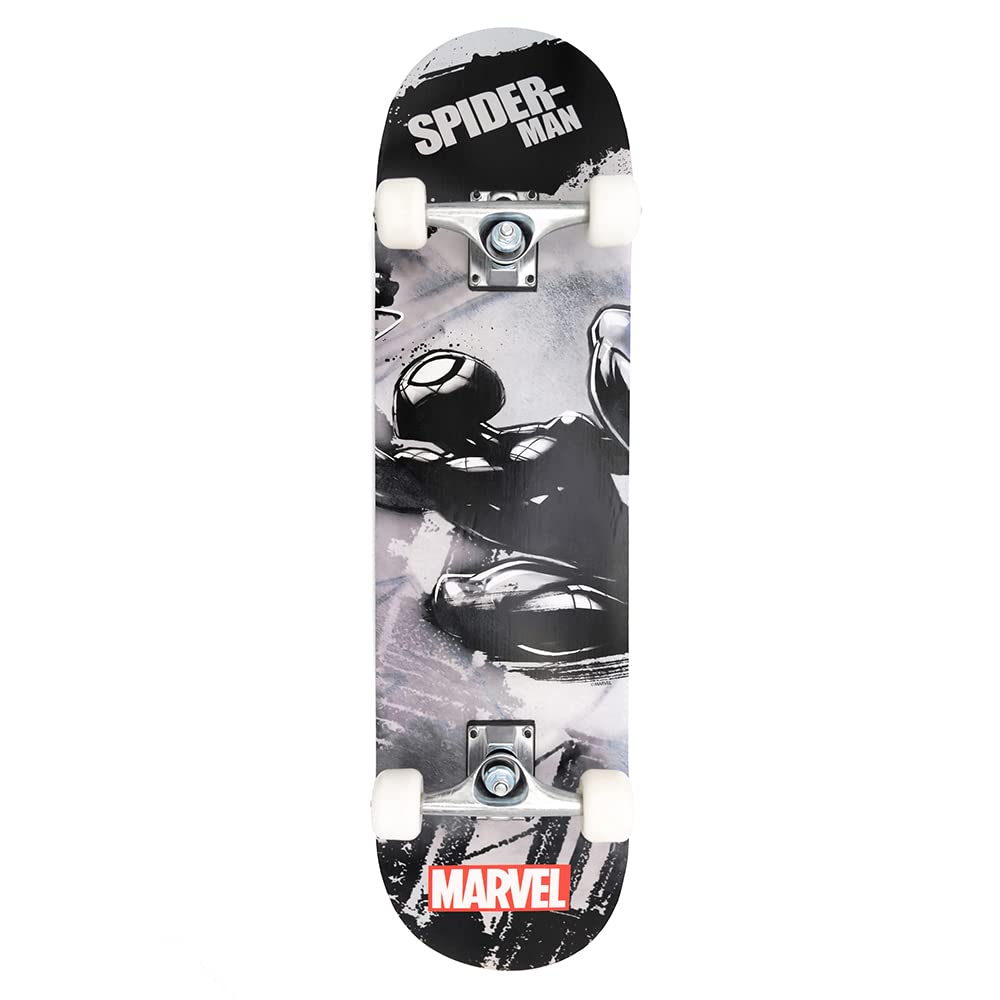 Wooden 9988 Spiderman Skateboard en Bois avec axe en Aluminium 79 x 20 x 10 cm