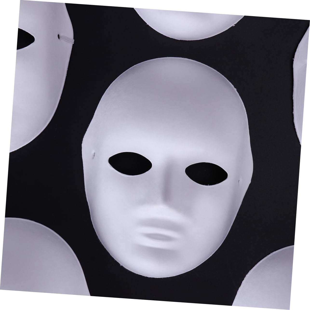 COLLBATH 16 Pz maschere vuote Maschera teriana maschera bianca carta di halloween verniciabile faccia cosplay white mask cosplay da graffiti costume