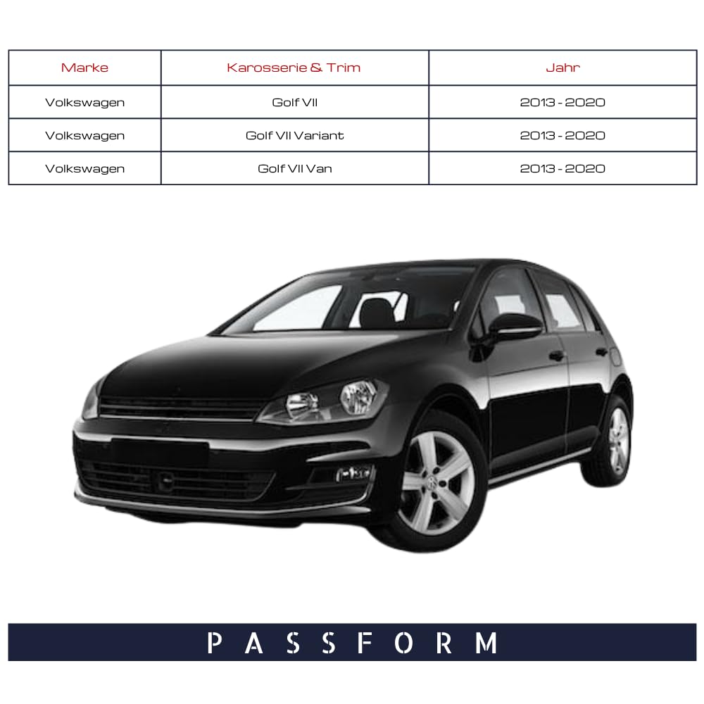 Spieg Außenspiegel Links für 2013-2020 Volkswagen Golf 7 Elektrisch Einklappbar, Umfeldbeleuchtung, Schwarz, 9 PIN