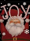 Selmad Home Decorative Joy Christmas Santa Claus Garden Flag Winter Double Sided, Xmas Welcome...