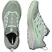 Salomon Women's SENSE RIDE 5 Trail Running Shoes for Women, Lily Pad / Metal / Green Ash, 6.5