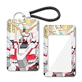 [KXNEWDS] ユニコーンガンダム 機動戦士 IDカードホルダー 薄型多機能 カードケース 社員証ICカードケース 学生証名札ケース 銀行カード収納 通勤通学携帯便利 クリスマスプレゼント 萌えデザイン カードカバー