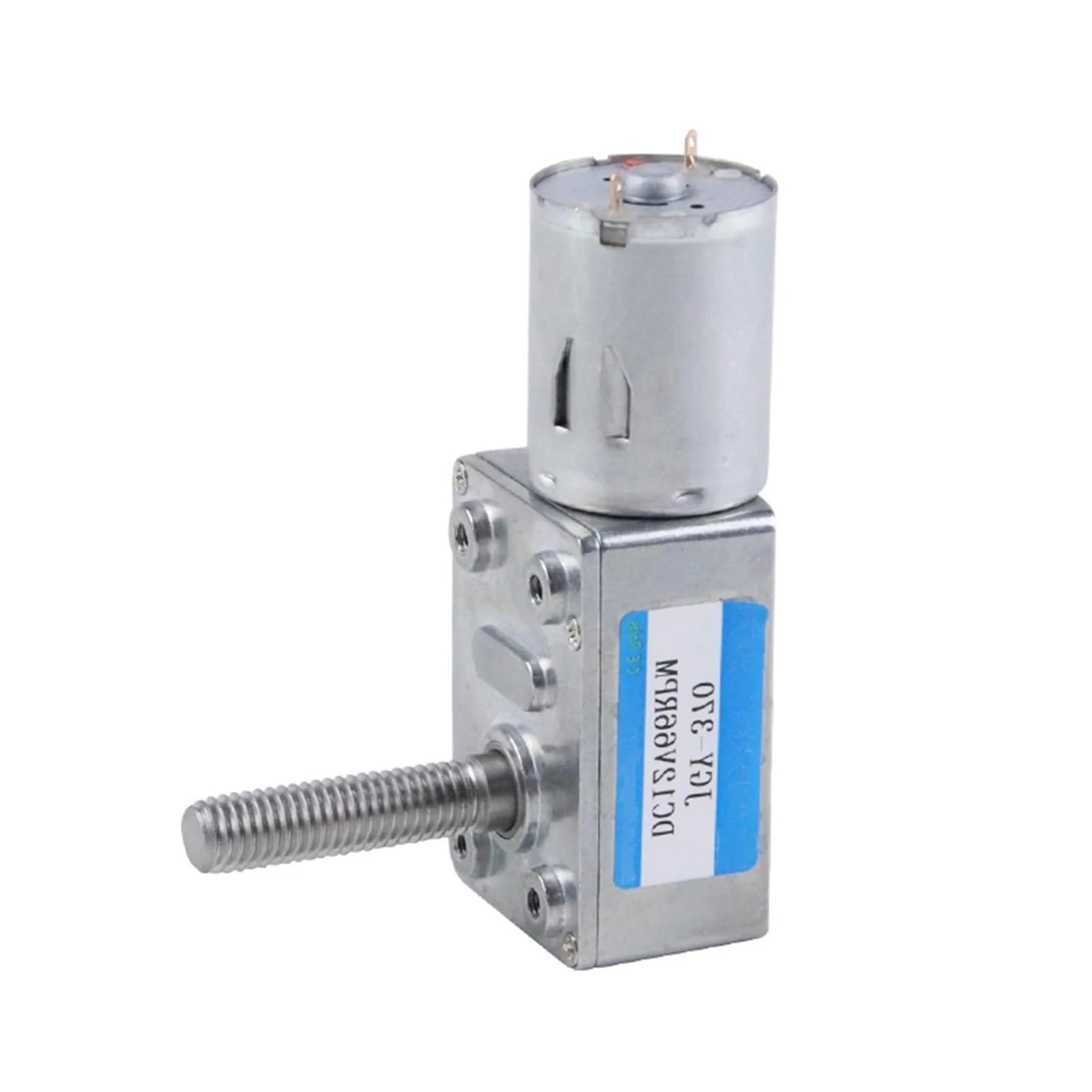 8mm * 33mm Ausgangsschraubenwelle DC 24V Schneckengetriebemotor mit hohem Drehmoment und niedriger Drehzahl und Flansch 1St(Motor with flange,6rpm)