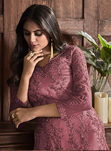 Image of Delisa Indian Pakistani traditional Eid Party Plus Size ready to wear salwar kameez suit Dress for women with dupatta-2088