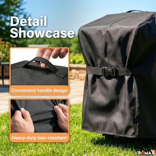 Image of Griddle Cover for Blackstone 28 inch Griddle with Hood Double Shelf, 5483 Grill Cover for 1883 1785 1924 2086 2146 2147, Heavy Duty Waterproof 600D Polyester Flat Grill Griddle Cover
