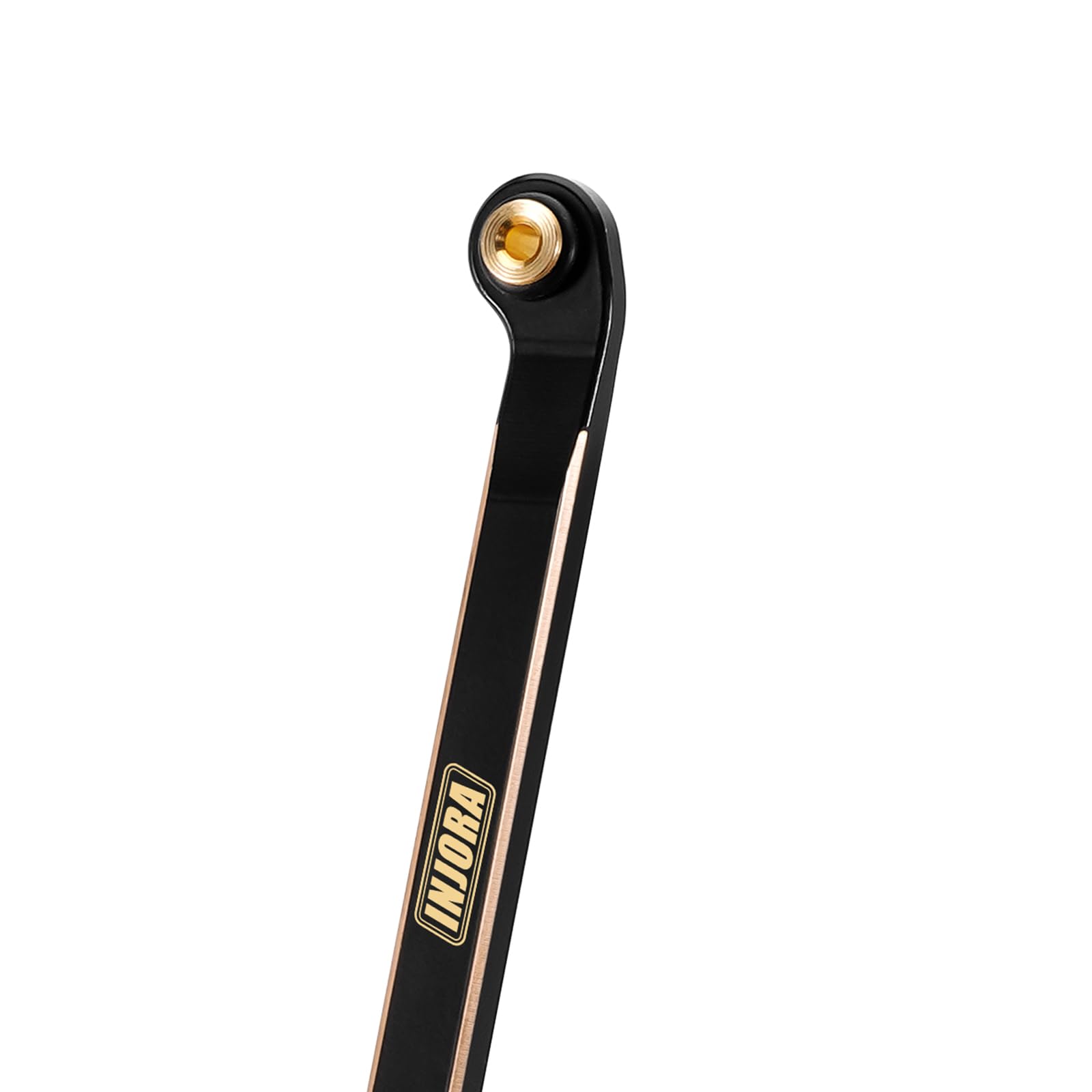 INJORA 45mm Schokdempers Aluminium Met Schroefdraad Olie Demper voor FMS FCX24 FCX18 1/24 RC Crawler Upgrade, Goud