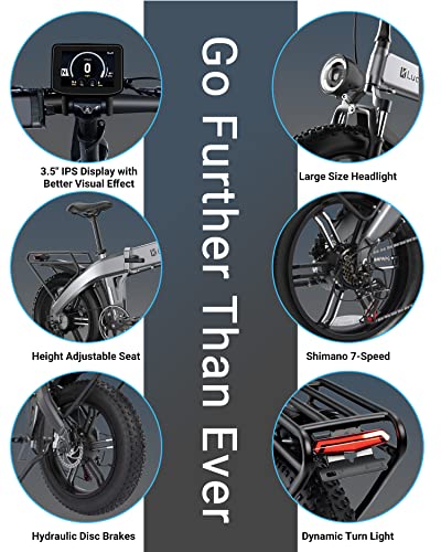 Folding Electric Bike For Adults, 750W Bafang Motor,30Mph 60Miles Range, 48V 15Ah Battery, 20'' Fat Tire Foldable Ebike With App Control, Anti-Theft Alarm, Hydraulic Disc Brake Ebikes For Adults #TOP4