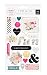 American Crafts Pink Paislee C'est La Vie Puffy Sticker