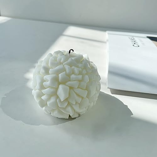 Molde de bola de púas 3D, molde de bola de esfera, molde de jabón de púas, molde de bandeja de molde para animales, molde de silicona para velas de