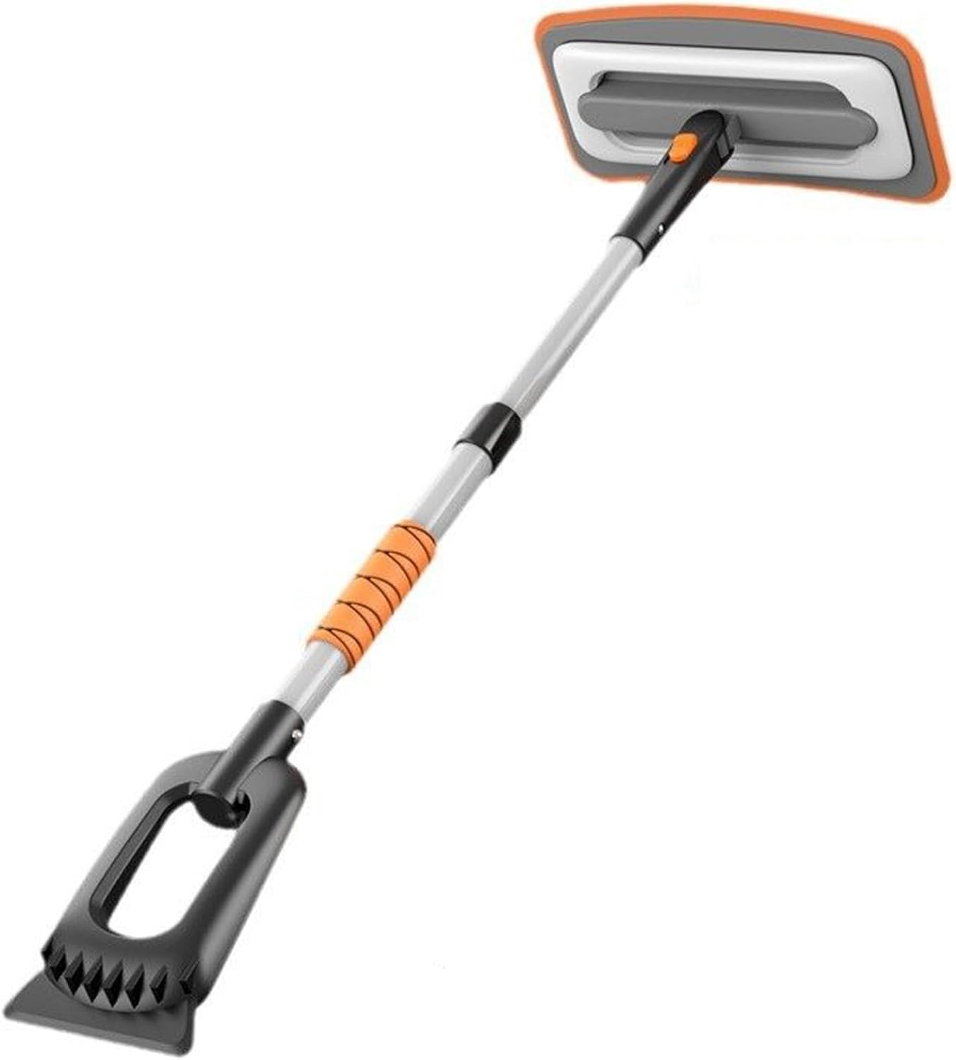 Ice Scraper Windshield Snow Shovel Cleaning Tool Aluminum Alloy Scraper Truck Windshield Cleaner Vehicle Roof Winte Auto Accessoriesor Window Truck SUV VeWinter Cleaning Frost Home Garden (Orange)