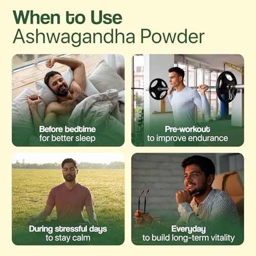 Image of Ashwagandha Powder (500g) - A-Grade Pure Root Powder for Energy, Stress Relief & Immunity Boost | 100% Natural, Non-GMO, Vegan & Preservative-Free