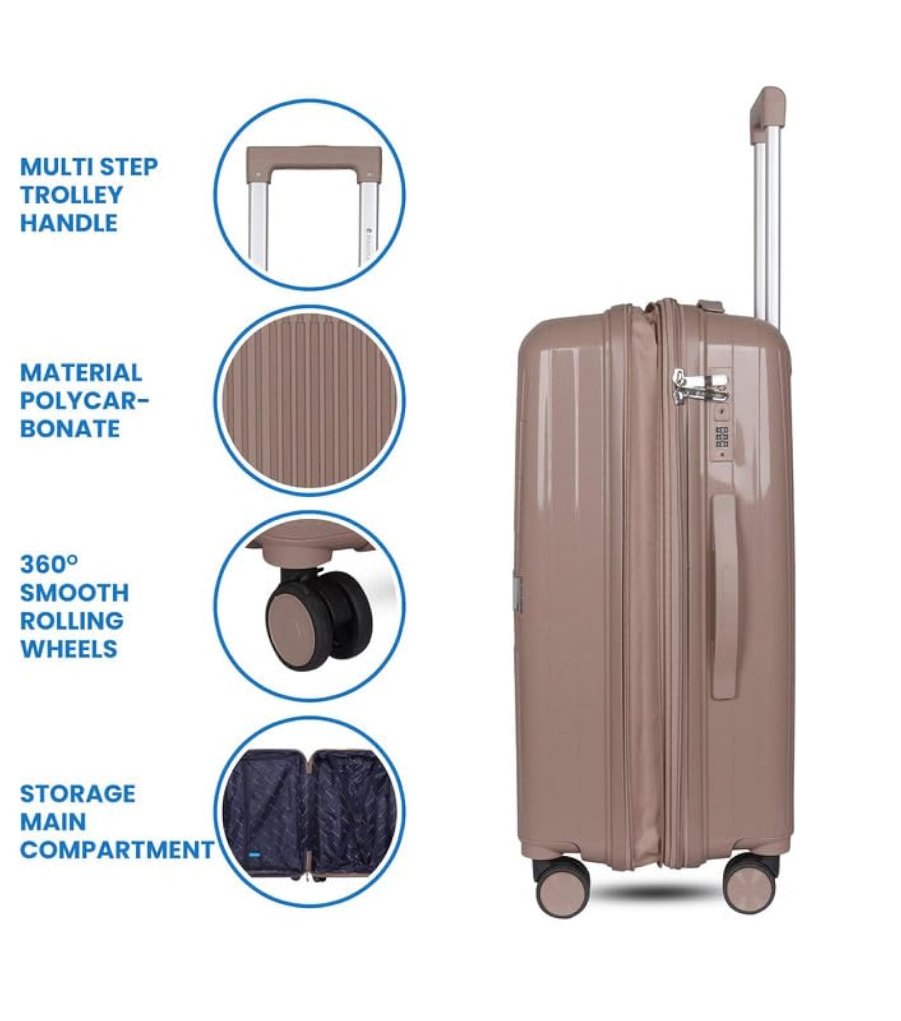 20inch Trolley Bag with Vanity, Waterproof