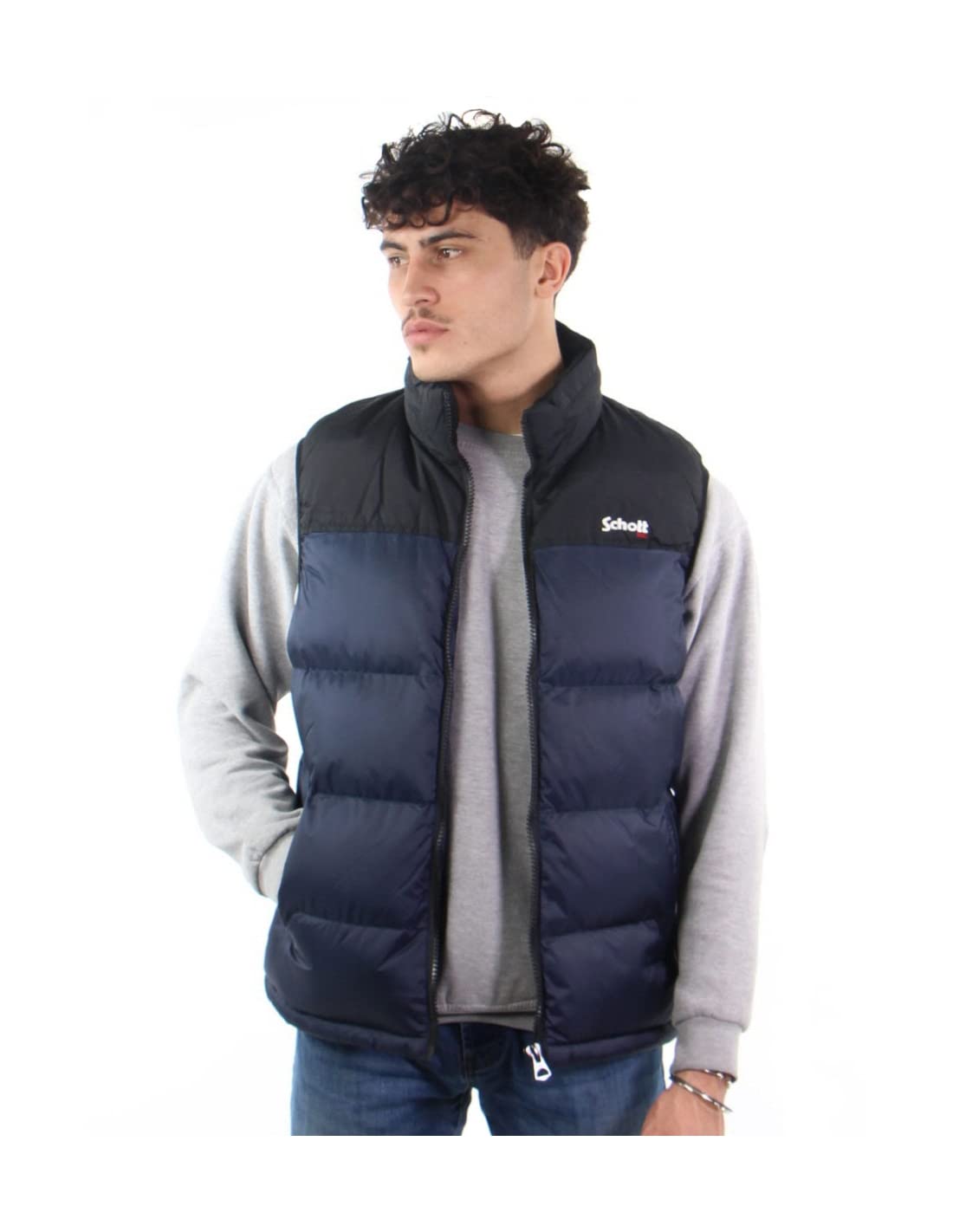 Schott NYC Men's Utahv Jacket Not Applicable, Navy, Xx-Large