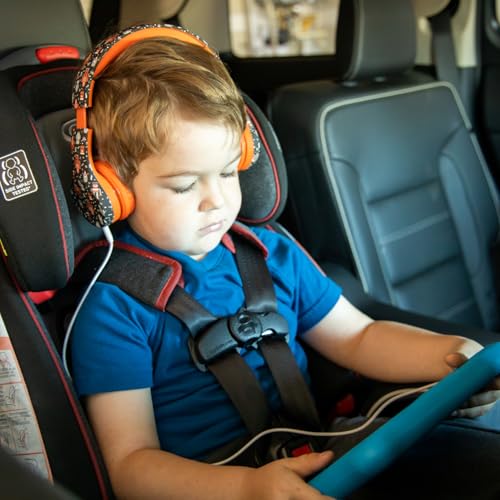 Image of Snug Play+ Kids Headphones - Volume Limited 93dB for Safe Listening - Foldable, Durable Headphones for Toddlers, Boys & Girls - Tangle-Free Cord - Ideal for Travel, School, Tablets - Robots