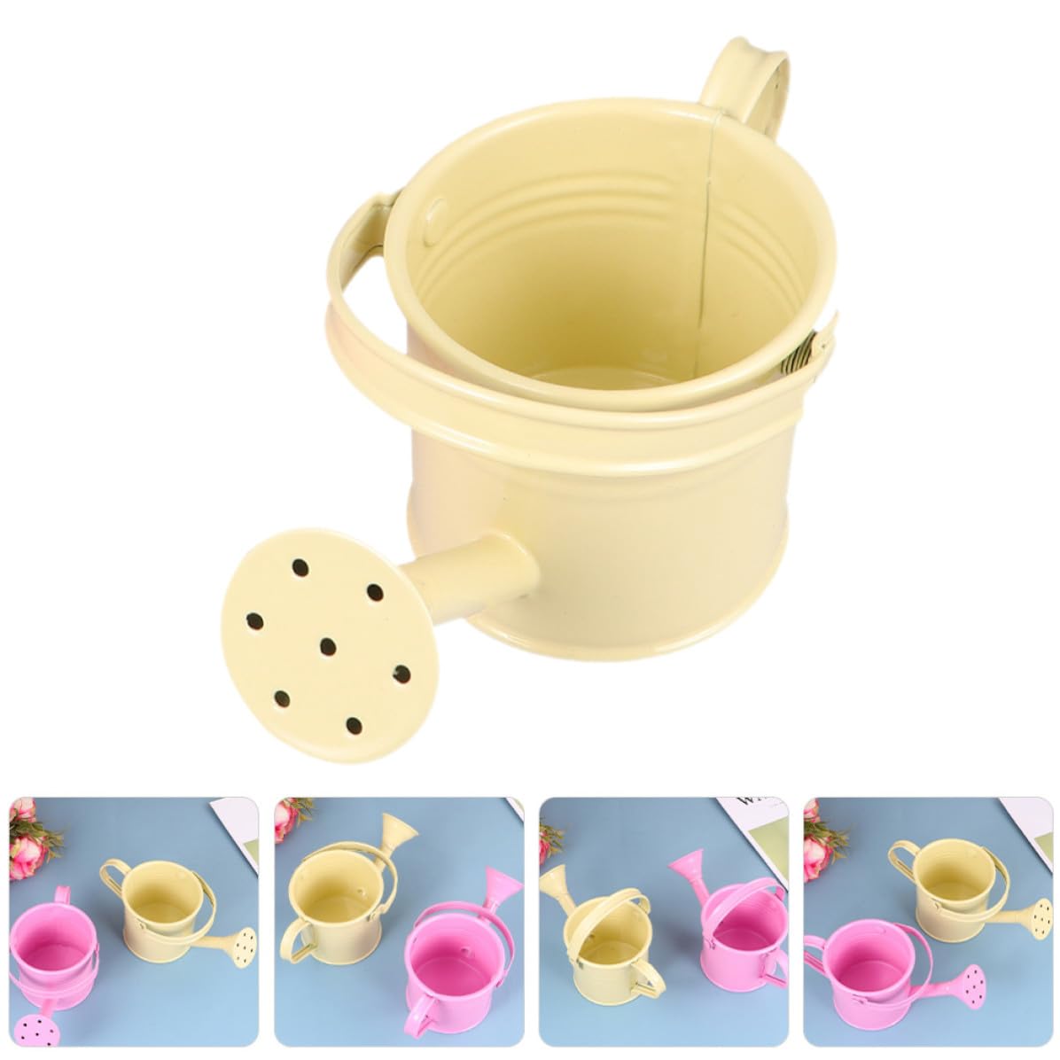 Regadera Pequeña de Metal para Niños, Pack 4, Hierro