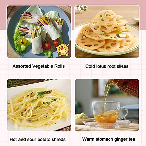 Cortador manual multifuncional para vegetales azul miniatura 3
