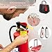 DTESL 2025 A Total of 101 in The Fire Pieces Monthly Extinguisher Plastic Usurping and Maintenance Tags, with Handheld Holes Punching Device to Protect The Number of Security Tags (3.94 x 2.76