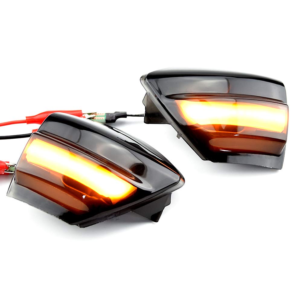 2X Kompatybilny z Fo-rd s-max 07-14 Ku-ga C394 08-12 c-max 11-19 LED dynamiczny włączony kierunkowskaz lusterko boczne sekwencyjny migacz lampka kontrolna (C-MAX 2011-2019)