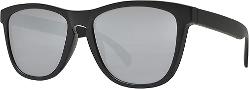 Miniatura 4 de PZ - Gafas de sol cuadradas polarizadas con marco transparente para mujer y hombre - Lente de espejo de color con protección UV - Retro Sports Beach