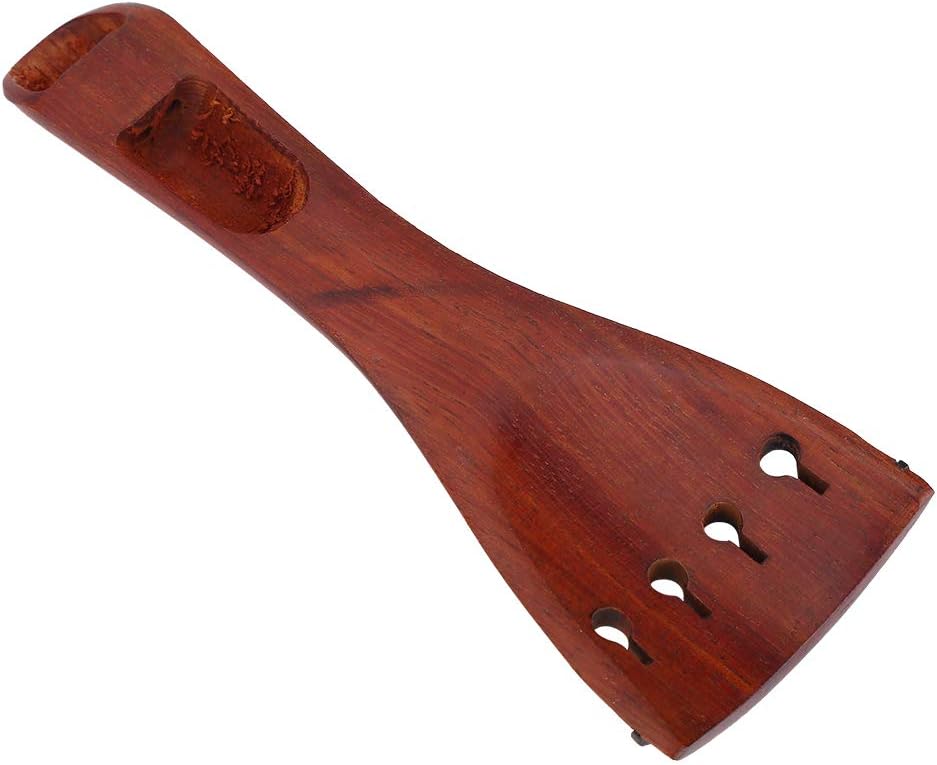 Violin Chin Rest, Durable Rosewood Chin Rest with Tuning Pegs, Tailpiece, Endpin, Violin Parts Bundle for Violinists, Students, Teachers, Music Lessons, Professional Performances, Practice.