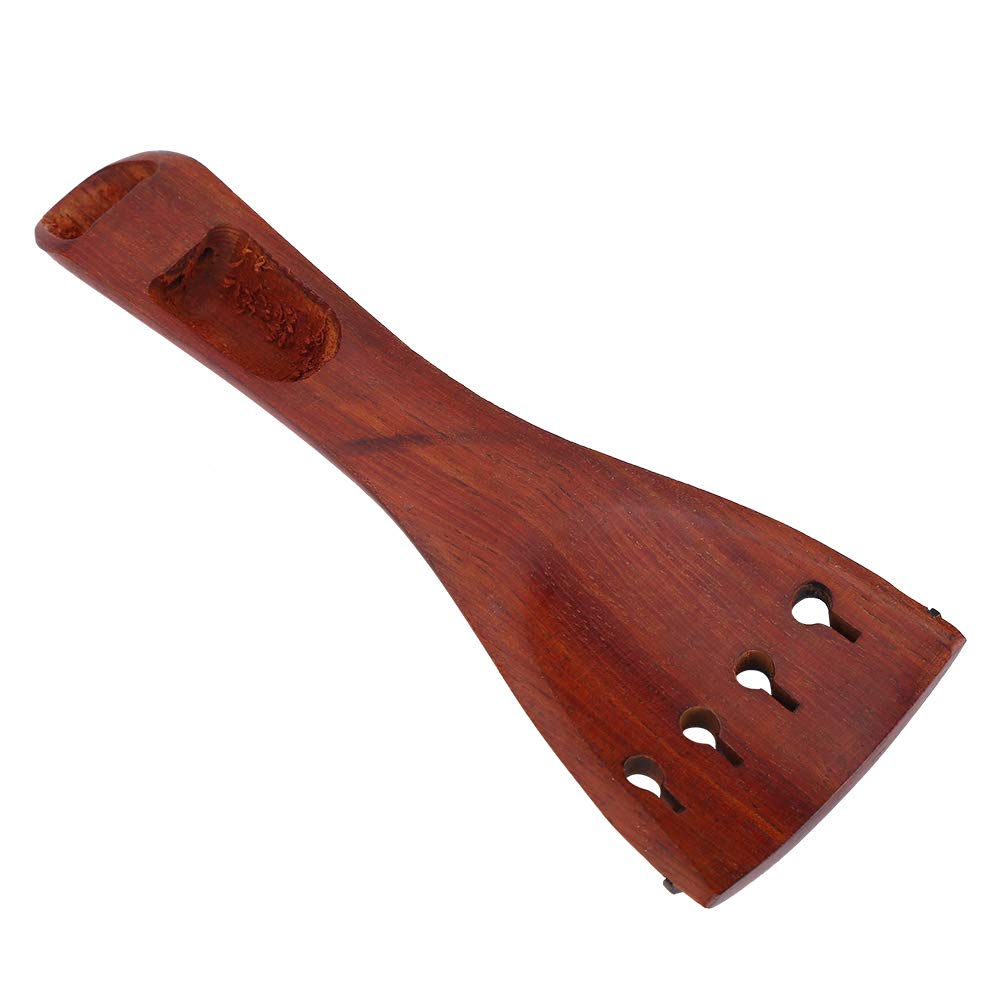 Accessori Per Violino 4/4 In Ebano Naturale - Piroli, Cordiera E Mentoniera Con Intarsi Ottone