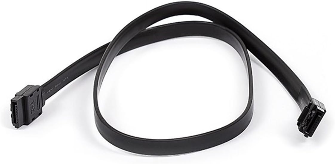 Monoprice Data Cable - 2 Feet - Black | SATA 6Gbps Cable with Locking Latch, Data Transfer speeds of up to 6 Gbps
