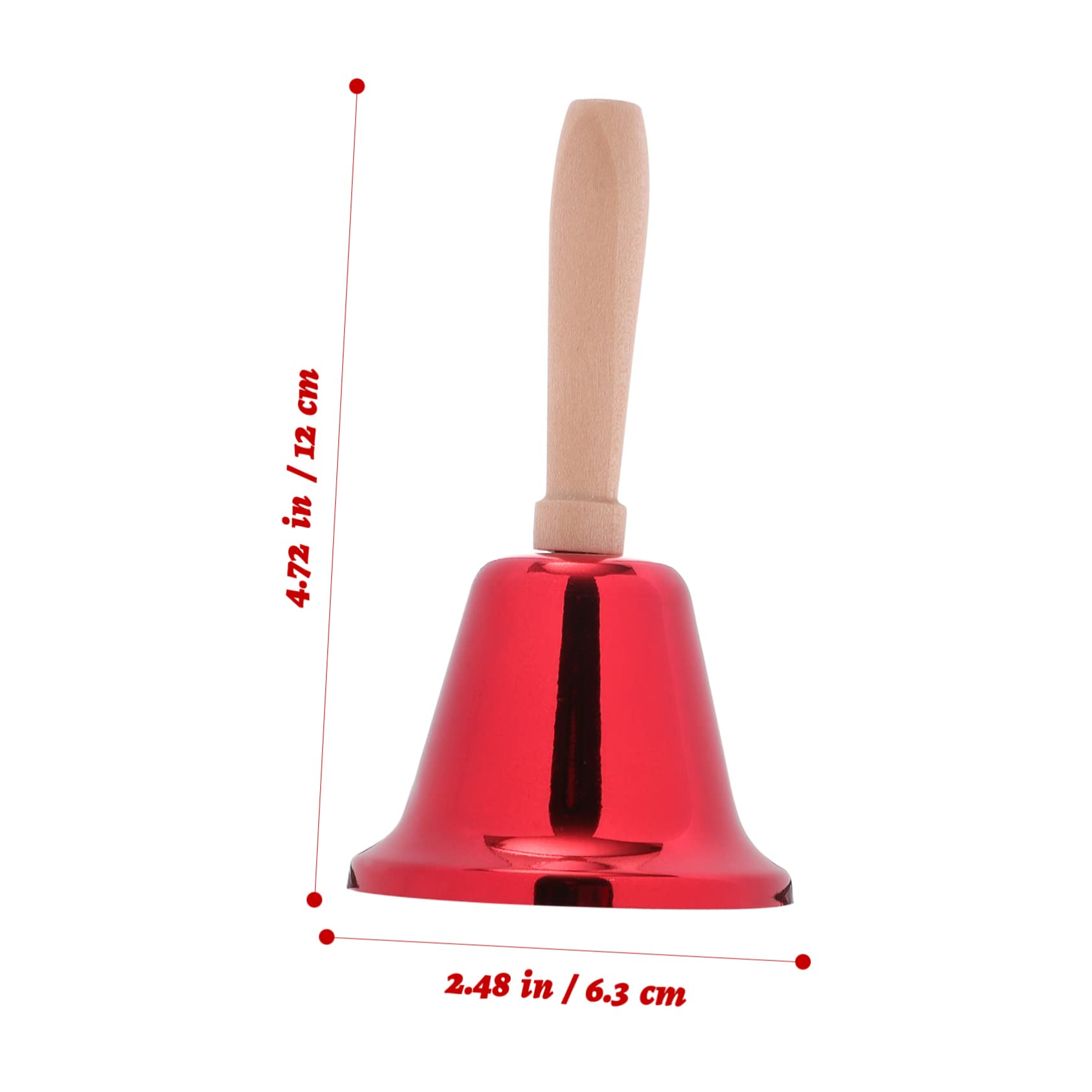 Garneck Metal Hand Bells Large Loud Bell Restaurant Call Service Bell Hand Handle Bell