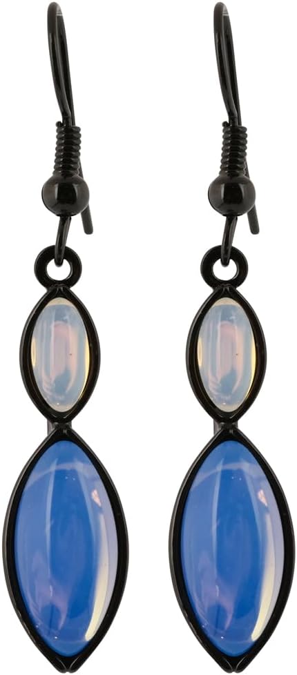 クリスタルワイヤーダングルイヤリング, クリスタル, プレーン