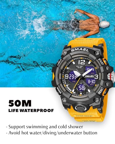 Image of Gosasa Men's Watches Multi Function Military S-Shock Sports Watch LED Digital Waterproof Alarm Watches
