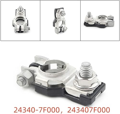 Miniatura 6 de Conector de extremo de terminal positivo de la batería + tuerca para Nissan #24340-7f000 243407f000