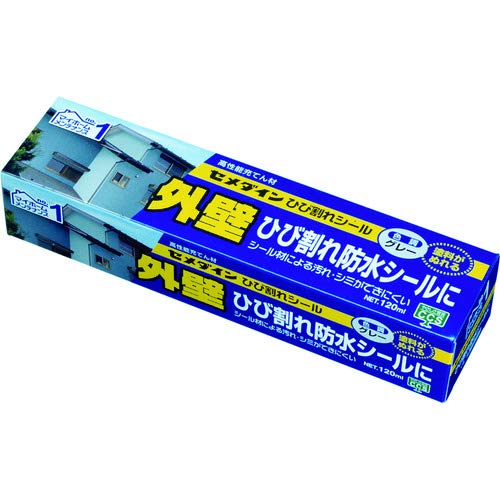 Amazon | セメダイン 外壁用 ひび割れシール 120ml グレー SX