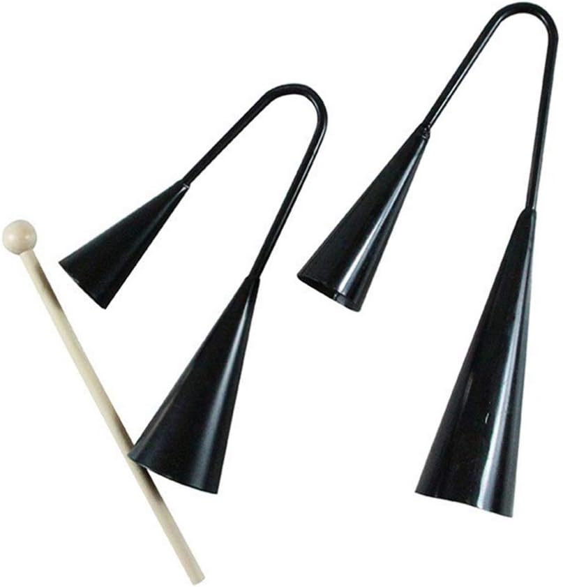 Agogo Bell Instrumento de percusión tradicional de samba de dos tonos