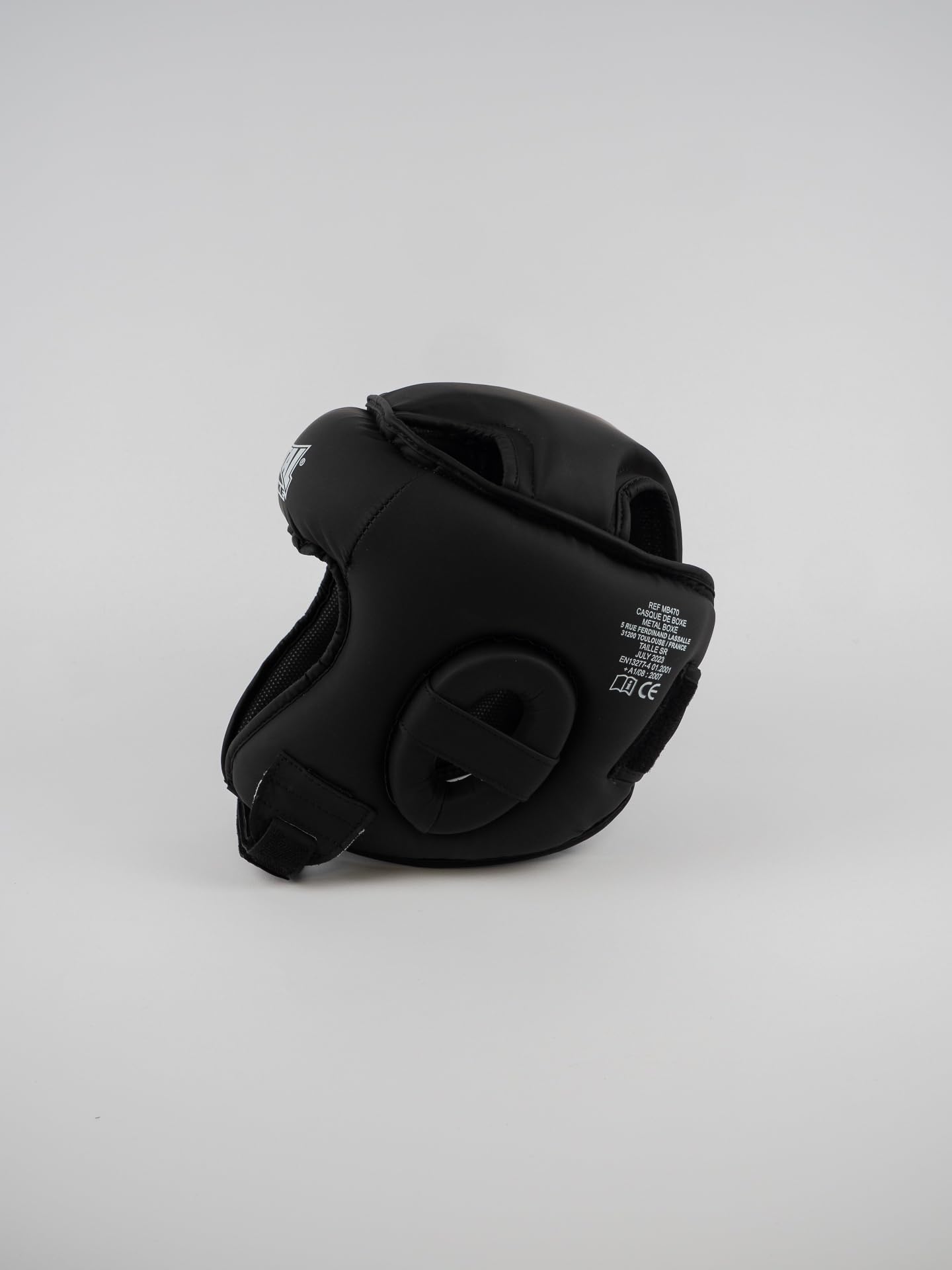 METAL BOXE Casque Compétition Noir Junior Sports de Combat Jeunesse Unisexe