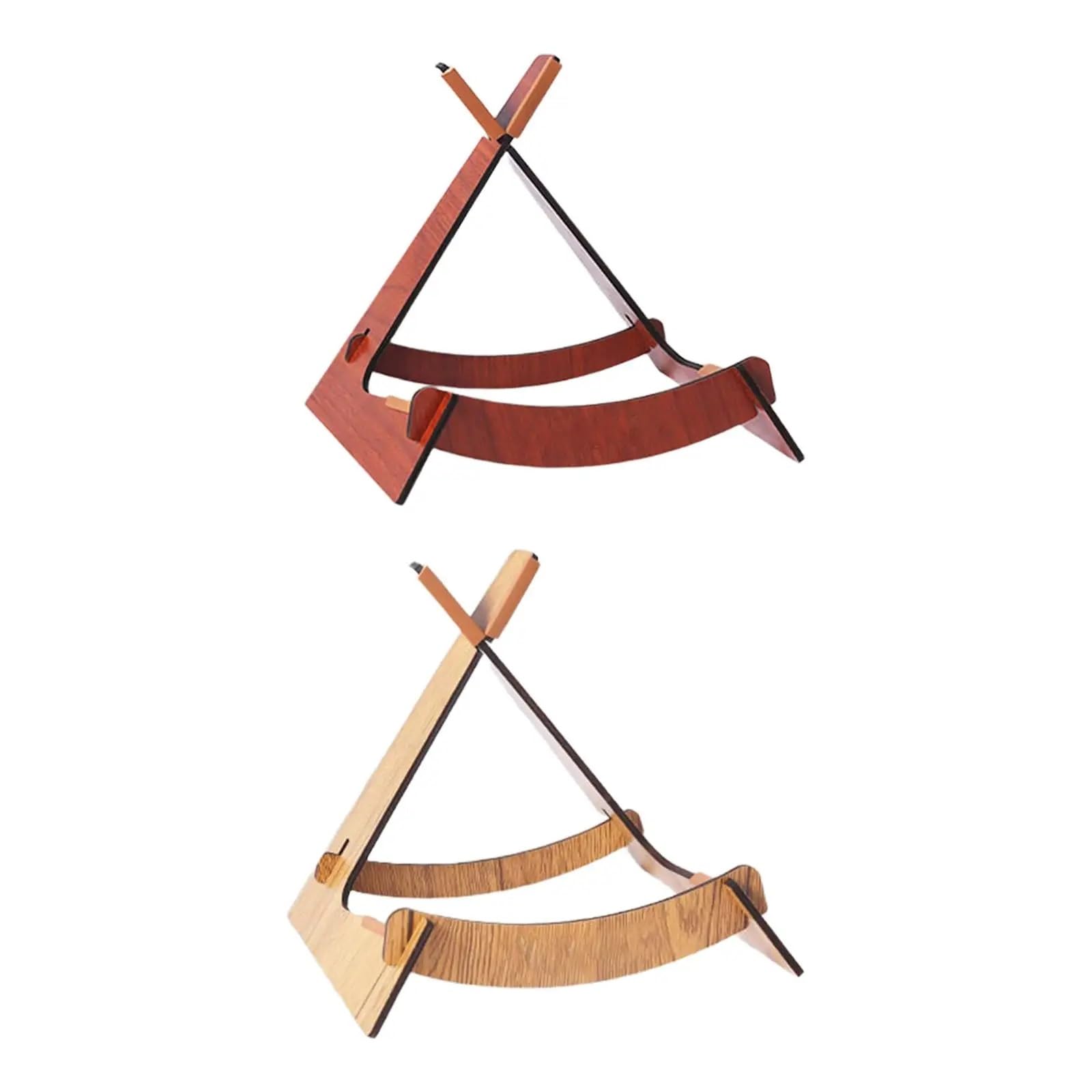 Gitarrenständer Holz Gitarrenständer aus Holz, stabiler Violinen-Stützhalter for Akustikbass, Klassik(Light Brown)