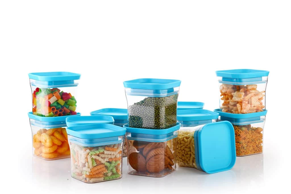 See full amazon price history chart for YouBee® Unbreakable Air Tight Kitchen Storage Container for Rice | Dal | Atta, BPA-free, Flour | Cereals | Snacks | Stackable | Modular, 600 Ml Set 12 (Blue) YouBee® Unbreakable Air Tight Kitchen Storage Container for Rice | Dal | Atta, BPA-free, Flour | Cereals | Snacks | Stackable | Modular, 600 Ml Set 12 (Blue) (B08HVJ75CG) Amazon Price History, Amazon Price Tracker