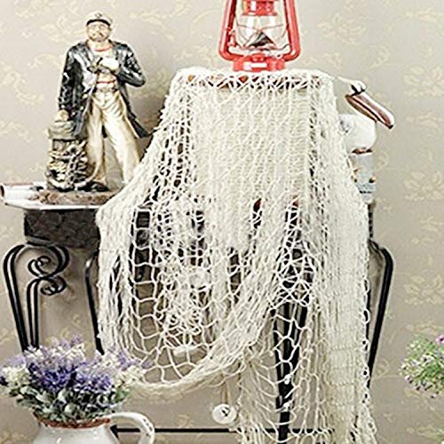 Decorative Fish Net, CHICIEVE White Ocean Fish Net Decor for Home Kid's Room Party Wall Ornaments : Home & Kitchen